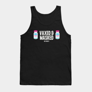 Vaxed and Masked (Blue Vax) Tank Top